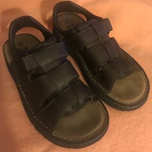 Faded Glory Mens Chunky Y2K Fisherman Sandals Brown Faux Leather SZ 10.5